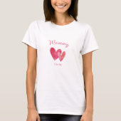 Sweet Heart Mommy zu sein T-Shirt (Vorderseite)