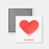 Sweet Heart 'Name' Kühlschrankmagnet (Vorderseite/Rückseite)