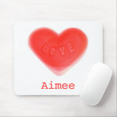 Sweet heart 'Name' mousepad (Mit Mouse)