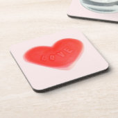 Sweet Heart Pink Cork Untersetzer Set (Linke Seite)