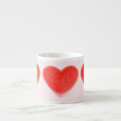 Sweet Heart Pink Espresso Tasse (Vorderseite)