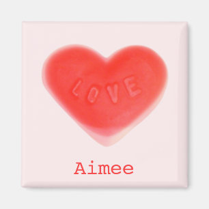 Sweet Heart Pink 'Name' Kühlschrankmagnet