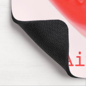 Sweet Heart Pink 'Name' Mousepad (Ecke)