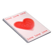 Sweet Heart Pink Notebook Notizblock (Rechte Seite)