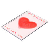 Sweet Heart Pink Notebook Notizblock (Linke Seite)