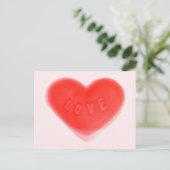 Sweet Heart Pink Postkarte (Stehend Vorderseite)