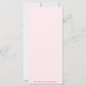 Sweet Heart Pink Rack-Karte (Rückseite)