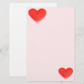 Sweet Heart Pink Schreibwaren Briefpapier (Vorne/Hinten)