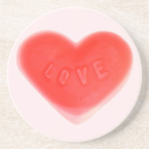 Sweet Heart Pink Untersetzer rund
