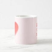 Sweet Heart Pink "Your Text" Tasse (Mittel)