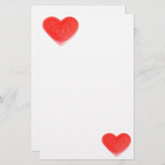 Sweet Heart Schreibgerät Briefpapier (Vorne/Hinten)