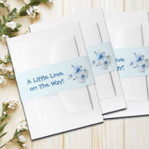 Sweet Heart Teddy Bear Blue Baby Shower 