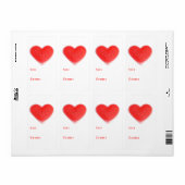 Sweet Heart 'to...von' Geschenketikett-Portrait (Vorne)