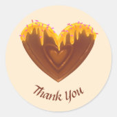 Sweet Heart Vielen Dank Sticker farbenfroh geschma (Vorderseite)