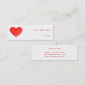 Sweet Heart Visitenkartenschlauch Mini Visitenkarte (Vorne/Hinten)
