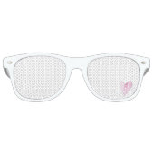 Sweet Heart White Pink Liebe Fun Party Sonnenbrill Partybrille (Vorderseite)