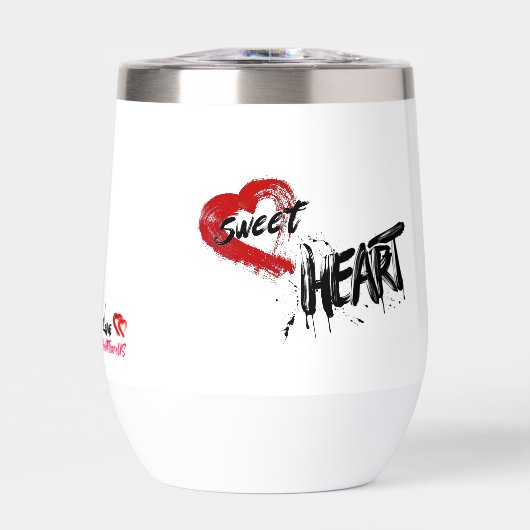 Sweet Heart Wine Tumbler (Vorderseite)