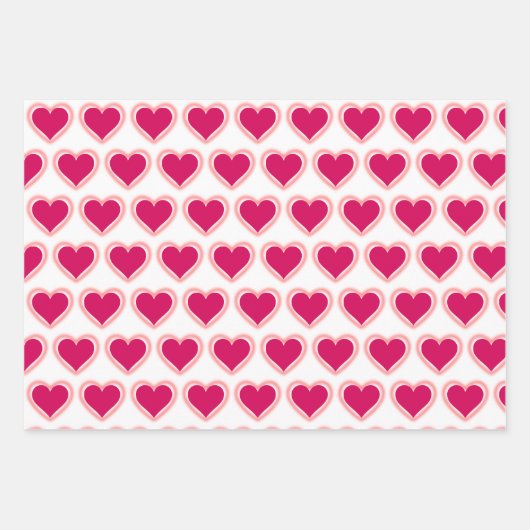 Sweet Heart Wrapping Paper Flat Sheet Set 3 Geschenkpapier Set (Vorderseite 3)