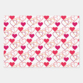 Sweet Heart Wrapping Paper Flat Sheet Set 3 Geschenkpapier Set (Vorderseite 2)
