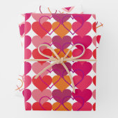 Sweet Heart Wrapping Paper Flat Sheet Set 3 Geschenkpapier Set (Beispiel)