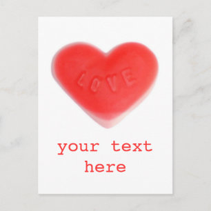 Sweet Heart 'Your Text' Postkarte