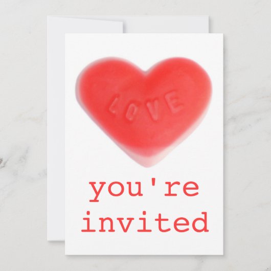 Sweet Heart "You're Invited"-Einladung Einladung (Vorderseite)