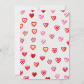 Sweet Hearts Baby Dusche Einladung (Rückseite)