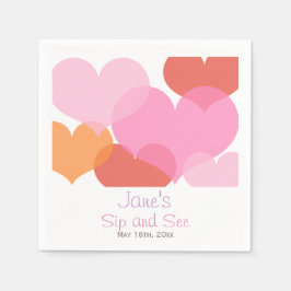 Sweet Hearts Baby Sip & See Serviette