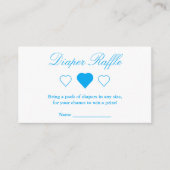 Sweet Hearts Babydusche Windelwindeln Begleitkarte (Vorderseite)