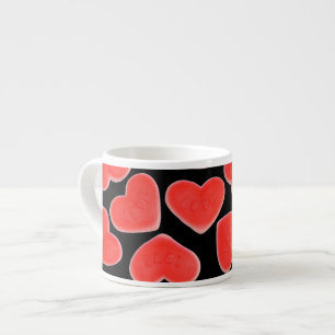 Sweet Hearts Black Espresso Tasse