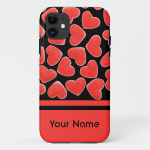 Sweet Hearts Black Name iPhone Gehäuse Case-Mate iPhone Hülle