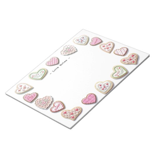 Sweet Hearts Cookies Liebe Notes Notizblock (angewinkelt)