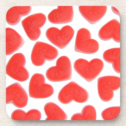 Sweet Hearts Cork Untersetzer Set (Vorderseite)