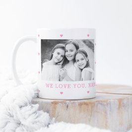 Sweet Hearts EDITABLE COLOR Custom Foto Tasse