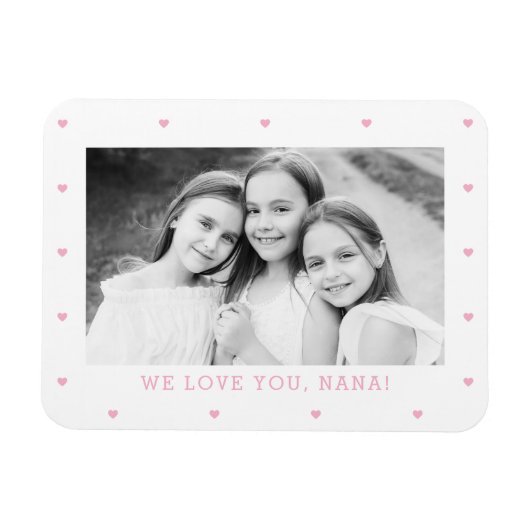 Sweet Hearts EDITABLE COLOR Custom Magnet (Horizontal)