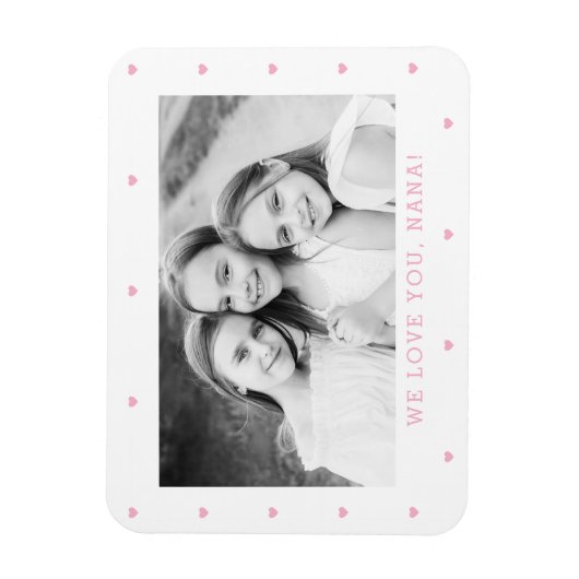 Sweet Hearts EDITABLE COLOR Custom Magnet (Vertikal)