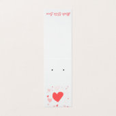 Sweet Hearts falten über die Earring Card Visitenkarten (Außenseite Aufgefaltet)