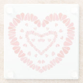 SWEET HEARTS Glass Beverage Coaster Glasuntersetzer (Rückseite)
