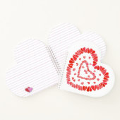SWEET HEARTS Heart Shape Spiral Notebook Notizblock (Innenseite)