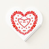 SWEET HEARTS Heart Shape Spiral Notebook Notizblock (Rückseite)
