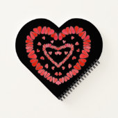 SWEET HEARTS II Heart Shape Spiral Notebook Notizblock (Rückseite)