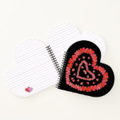 SWEET HEARTS II Heart Shape Spiral Notebook Notizblock (Innenseite)