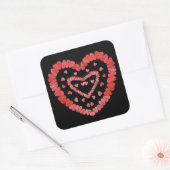 SWEET HEARTS II Large Square Stickers (Umschlag)