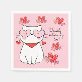 Sweet Hearts Kitten, Kitten Sie mir zum Geburtstag Serviette