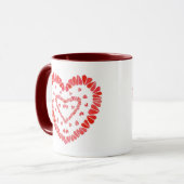 SWEET HEARTS Maroon Combo Tasse (Vorderseite Links)