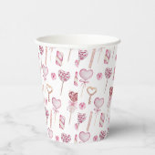 Sweet Hearts Muster Pappbecher (Rechts)