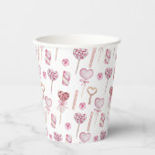 Sweet Hearts Muster Pappbecher (Vorderseite)