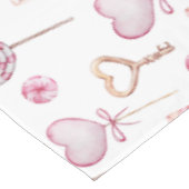 Sweet Hearts Muster Tischdecke (Schrägansicht)