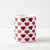 Sweet Hearts on white niedliche Gabe der Liebe Kaffeetasse (Mittel)