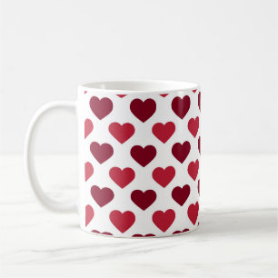Sweet Hearts on white niedliche Gabe der Liebe Kaffeetasse